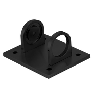 10018-SQ - POST MOUNTING BRACKET WITH SQUARE BASE PLATE