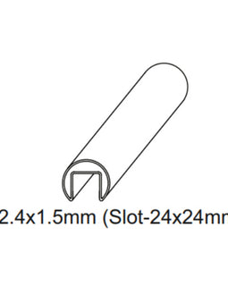 10021 - U TUBE ROUND PROFILE 42.4mm SS316