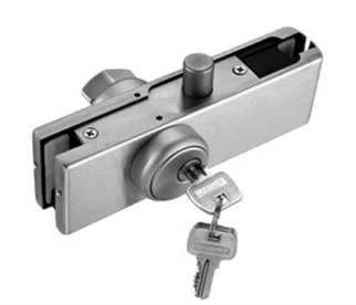 26211 - CORNER PATCH LOCK W/ STRIKE PLATE (AMERICAN CYLINDER)