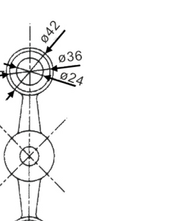 2-POINT SPIDER FITTING 180° - ROUND