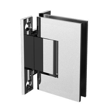 30010 - WALL TO GLASS H-PLATE HEAVY DUTY SQUARE EDGE HINGE