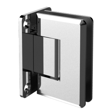 40001 - WALL TO GLASS FULL BACK PLATE BEVELED EDGE HINGE