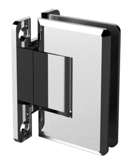 40002 - WALL TO GLASS H-PLATE BEVELED EDGE HINGE