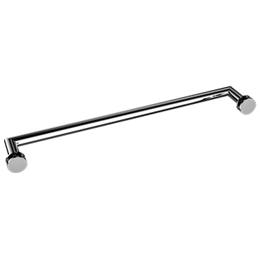 60240-MTS - ø19 MITERED SINGLE SIDE TOWEL BAR 24