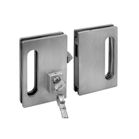 69006-01A - GLASS TO GLASS DOOR LOCK