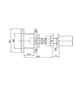 701-R01 - ARTICULATED ROUTEL - FLAT HEAD