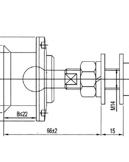 701-R02 - ARTICULATED ROUTEL - COUNTER SUNK HEAD