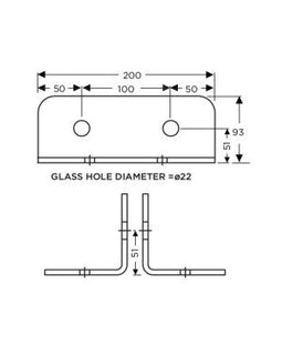 721200FP - FIN PLATE 200MM