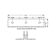 721400FP - FIN PLATE 400MM