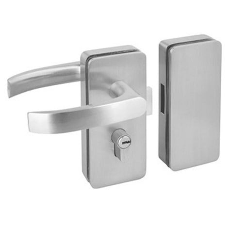 71001R-LH - STANDARD DUTY MECHANICAL LOCK GLASS TO GLASS/WALL