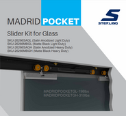 26266 MADRID GLASS POCKET DOOR SLIDERS