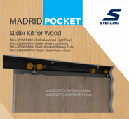 26266 MADRID WOODEN POCKET DOOR SLIDERS