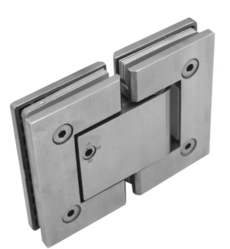 10922 - HYDRAULIC HINGE GLASS TO GLASS 180° (STANDARD DUTY GENOVA SERIES)