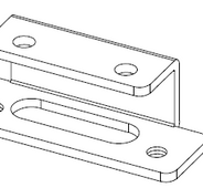 90001 - U BRACKET - U BRACKET FOR 90001-H/S LED HANDRAIL FOR 10021