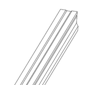 90001 - CHANNEL W/DIFFUSER - LED CHANNEL FOR HANDRAIL WITHOUT DIFFUSER FOR 10021