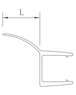 35021-3 - WATER SEAL, SIDE SWEEP FOR SWING DOOR