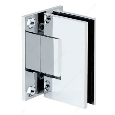 30001 - WALL TO GLASS FULL BACK PLATE SQUARE EDGE HINGE